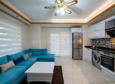 Уютные двухкомнатные апартаменты, с мебелью и техникой, всего в 550 метрах от пляжа Клеопатра, Аланья ID-4833 фото-1