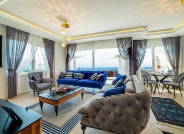 Двухкомнатная квартира, укомплектованная мебелью, с большой общей площадью, всего в 80 метрах от моря, Кестель, Аланья ID-4841 фото-1