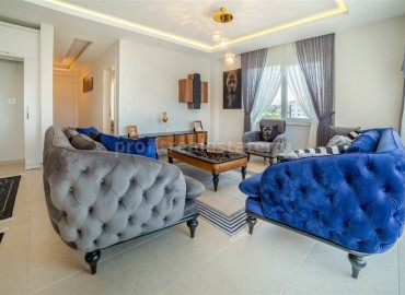 Двухкомнатная квартира, укомплектованная мебелью, с большой общей площадью, всего в 80 метрах от моря, Кестель, Аланья ID-4841 фото-5