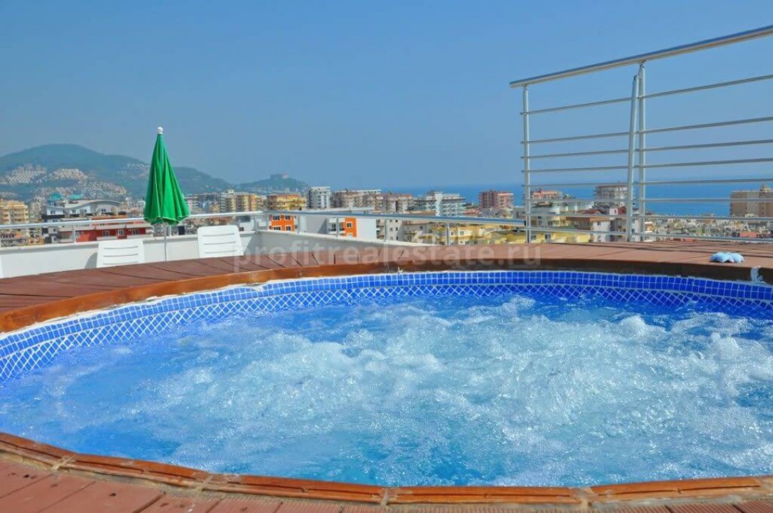Apartments for sale in a complex with a pool on the roof in Alanya ID-0283 фото-1