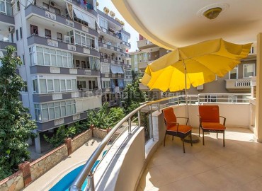 Меблированные апартаменты 2+1 в шаговой доступности от пляжа Клеопатры в центре Алании, Турция ID-0284 фото-9