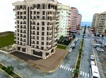 Трехкомнатные апартаменты в новом жилом комплексе, на завершающем этапе строительства, всего в 200 метрах от моря, Махмутлар, Аланья, 100 м2 ID-5047 фото-3