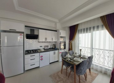 Новые двухкомнатные апартаменты, укомплектованные мебелью и техникой, в жилом комплексе 2020 года постройки, Махмутлар, Аланья ID-5197 фото-5