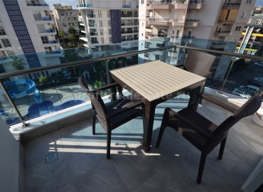 Новая трехкомнатная квартира в центре Алании, пляж Клеопатры в комплексе с крытым бассейном ID-5201 фото-9