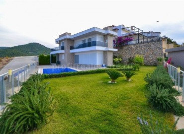 Luxury villa with a private pool and stunning panoramic views, Kargicak, Alanya, 220 m2 ID-5277 фото-1
