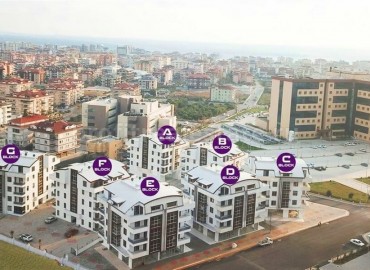 Three-room duplex, equipped with furniture and appliances, in a new residential complex in Oba, Alanya, 120 m2 ID-5294 фото-1