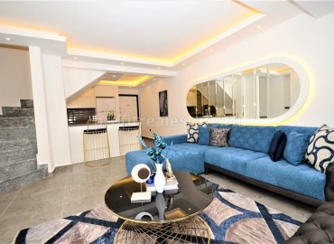 Two-bedroom duplex, with a luxurious interior, just 150 meters from the center of Alanya ID-5318 фото-1