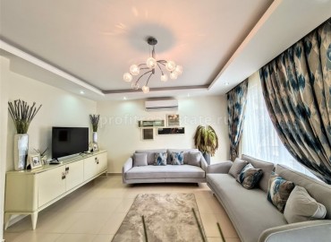 Spacious three-room duplex, fully equipped with furniture and appliances, in a premium-class residence, Kestel, Alanya, 170 m2 ID-5362 фото-3