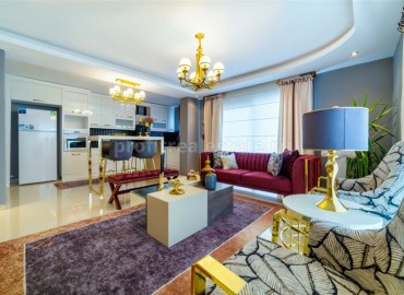 Luxurious three-room apartment, with a rich interior interior, in Mahmutlar, Alanya, 120 m2 ID-5373 фото-3