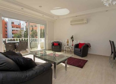 Three-room apartment, furnished and equipped, just 150 meters from Oba beach, Alanya ID-5387 фото-1