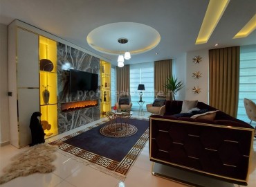 Трехкомнатная квартира с богатым внутренним интерьером, в 350 метрах от моря, Каргыджак, Аланья, 120 м2 ID-5407 фото-3