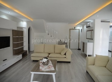 Роскошная двухуровневая квартира c мебелью в элитном комплексе в Джикджилли, Алания ID-0319 фото-25