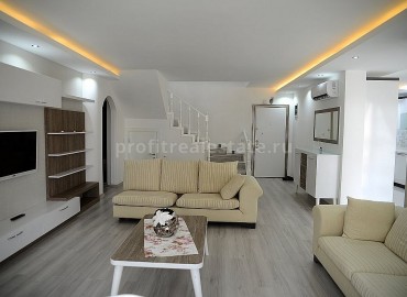 Роскошная двухуровневая квартира c мебелью в элитном комплексе в Джикджилли, Алания ID-0319 фото-31