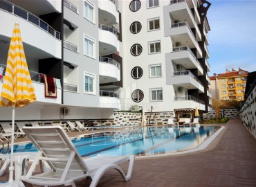 Stylish one-bedroom apartment, in a residential complex with rich infrastructure, Cikcilli, Alanya, 65 m2 ID-5468 фото-16