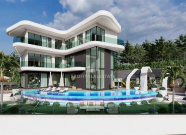 Шикарная трехэтажная вилла с собственным инфинити-бассейном и возможностью получить гражданство Турции на льготных условиях, Каргыджак, Аланья, 445 м2 ID-5555 фото-2