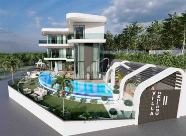 Luxurious three-storey villa with its own infinity pool and the opportunity to obtain Turkish citizenship on favorable terms, Kargicak, Alanya, 445 m2 ID-5555 фото-3