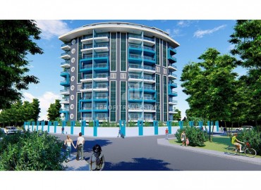 Двухкомнатные квартиры на этапе строительства, в новой резиденции Махмутлара, Аланья, 55 м2 ID-5637 фото-2