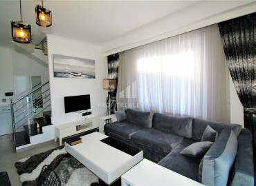 Двухуровневая квартира, планировки 2+1, укомплектованная мебелью и техникой, в новой резиденции Махмутлара, Аланья, 110 м2 ID-5652 фото-5