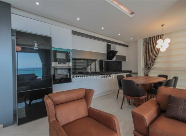 Трехкомнатная квартира, укомплектованная стильной мебелью, на первой береговой линии, Каргыджак, Аланья, 125 м2 ID-5696 фото-8