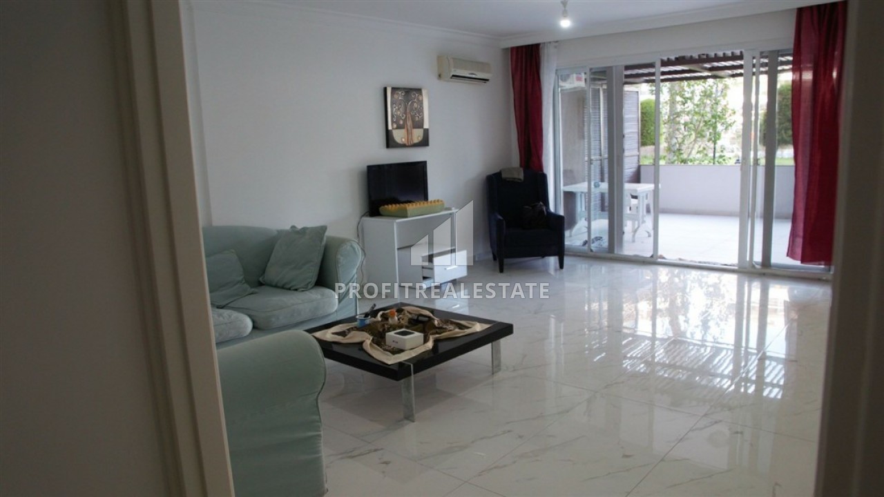 One-bedroom apartment with a large total area and direct access to the garden, Tosmur, Alanya, 105 m2 ID-5950 фото-2