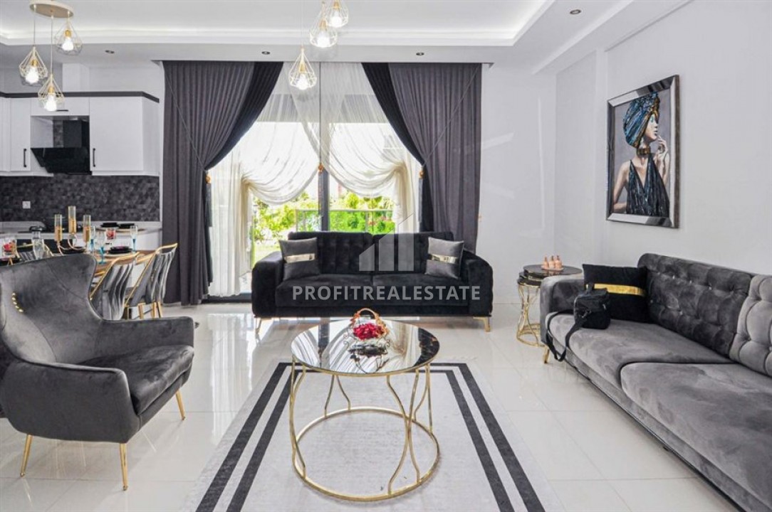 Elegant two-bedroom duplex with direct access to the garden, ready to move in, in a new residential complex Kargicaka, Alanya, 100 m2 ID-5979 фото-1