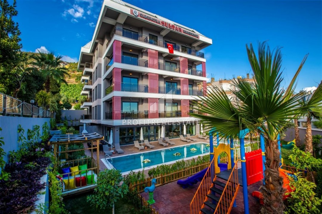 New one-bedroom apartments, ready to move in, just 200 meters from the center of Alanya, 60 m2 ID-5983 фото-1