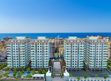 Spacious one-bedroom apartment in a residential complex under construction, grandiose in scale, Mahmutlar, Alanya, 81 m2 ID-6015 фото-2