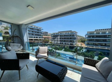 Stylish three-room apartment, ready to move in, in a new luxurious residence, Kargicak, Alanya, 120 m2 ID-6086 фото-1