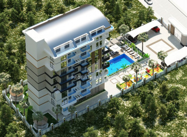 Inexpensive real estate at the initial stage of construction, Avsallar, Alanya, 50-117 m2 ID-6147 фото-2