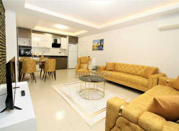 Large furnished one-bedroom apartment in a residence with rich facilities near the sea in Mahmutlar ID-6213 фото-3