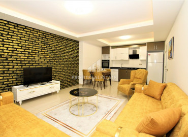 Large furnished one-bedroom apartment in a residence with rich facilities near the sea in Mahmutlar ID-6213 фото-11