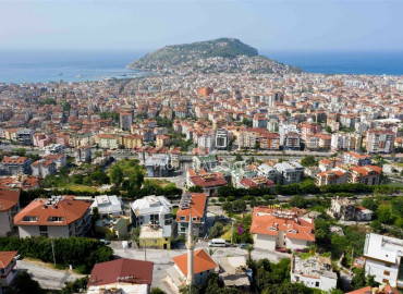 Luxury real estate in Alanya with panoramic views: 2 + 1 apartment in Hasbahce ID-6225 фото-2