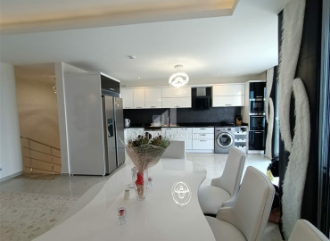 Luxurious view penthouse 3 + 1 with a private jacuzzi on the balcony in the elite residence of Mahmutlar ID-6262 фото-13