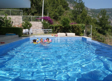 Detached villa 4 + 2, with a private pool in the mountainous area of Alanya Tepe. ID-6250 фото-19