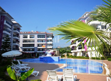 Well-maintained duplex 2 + 1 in a residence with hotel facilities 150 m from the sea in the Kestel region of Alanya ID-6293 фото-11