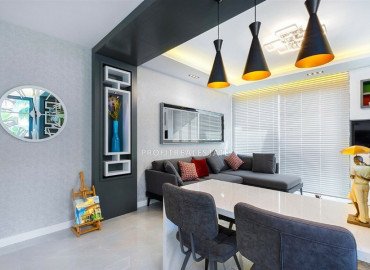 Новая меблированная трехкомнатная квартира на первой береговой линии в элитном комплексе Махмутлара ID-6300 фото-11