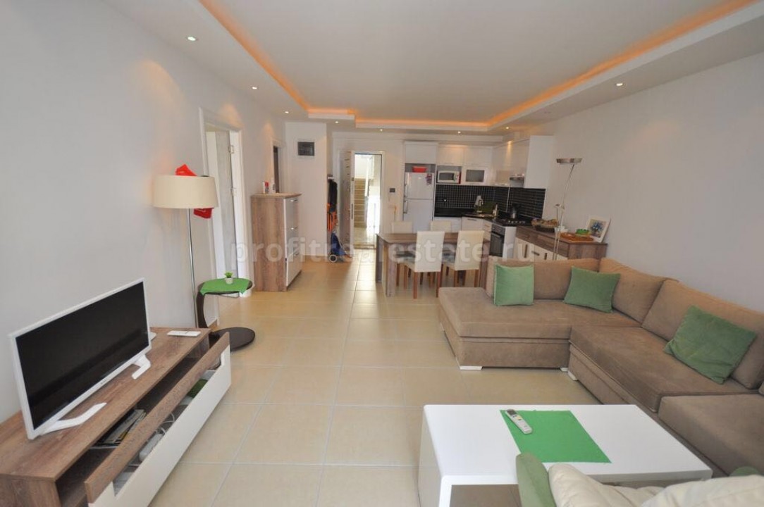 For sale furnished apartment in a complex with infrastructure in Alanya, Turkey ID-0416 фото-1