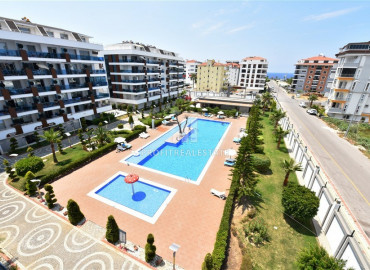 Well-groomed apartment 2 + 1 in a residence with excellent infrastructure 200 m from the sea in the Alanya - Kestel area ID-6344 фото-2}}