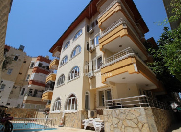 Furnished apartment 2 + 1 in a residence with a swimming pool in Alanya Oba, 300m from the sea ID-6406 фото-1