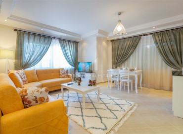 One-bedroom apartment, ready to move in, with a large total area of 80 m2, center of Alanya ID-6419 фото-1