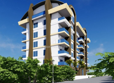 Новые двухкомнатные апартаменты, 2021 года строительства, в Махмутларе, Аланья, 56 м2 ID-6447 фото-10