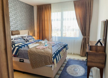 Готовая к проживанию квартира с одной спальней, в комплексе с хорошей инфраструктурой, недалеко от моря в Махмутларе ID-6468 фото-9