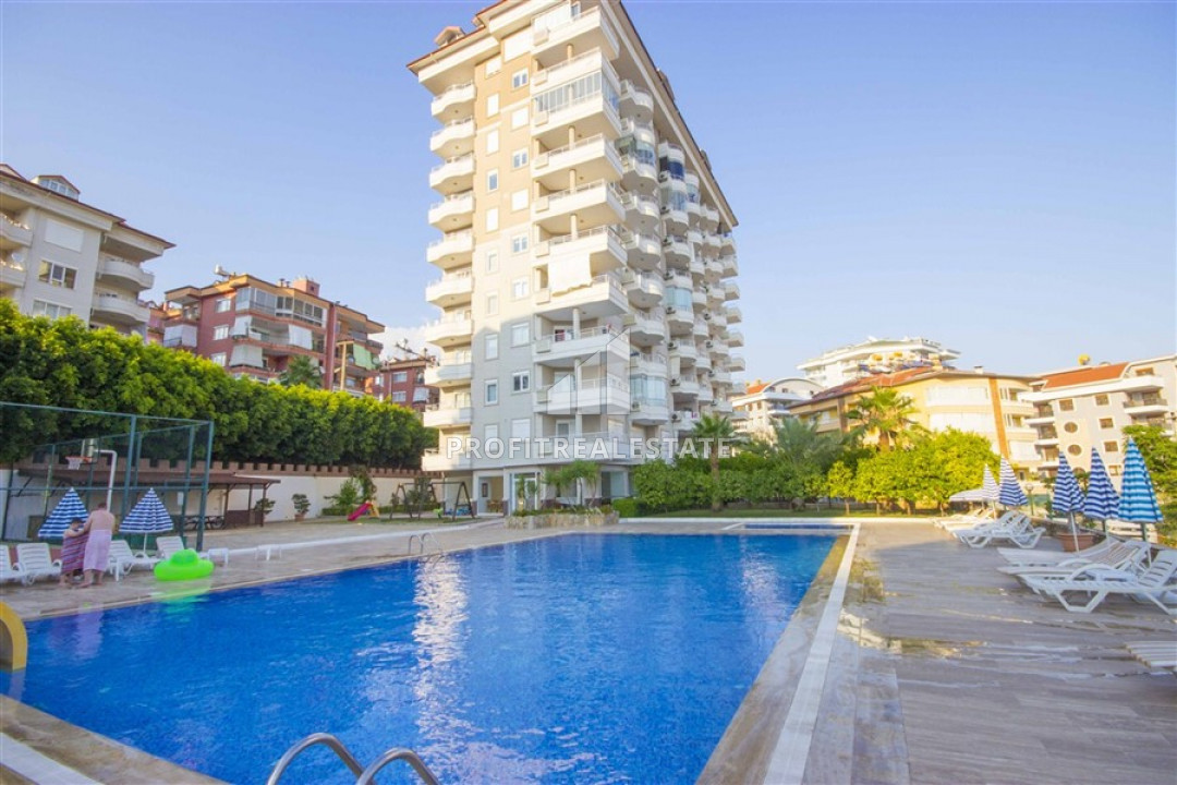 Furnished one-bedroom apartment with sea views in a quiet area of Alanya - Cikcilli ID-6536 фото-1