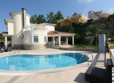 Private 5 + 1 villa with panoramic views and private facilities in Alanya - Kargicak ID-6539 фото-1