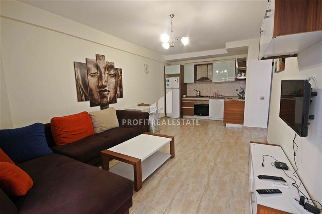 Готовая к проживанию квартира 1+1, площадью 60м² в резиденции с бассейном в Махмутларе ID-6552 фото-2