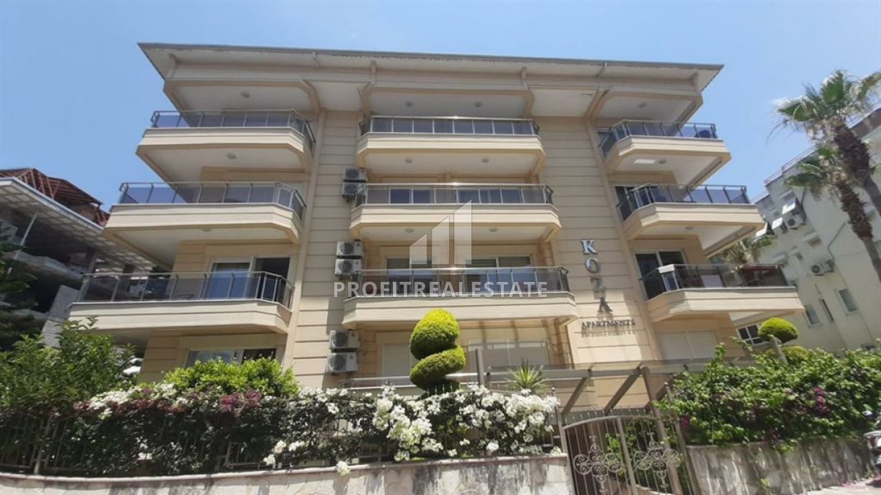 1 + 1 apartment with furniture and appliances in a residence with facilities in the center of Alanya, 200m from the sea ID-6556 фото-1