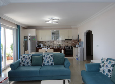 Уютная трехкомнатная квартира, укомплектованная мебелью и техникой, всего в 150 метрах от моря, Махмутлар, Аланья, 110 м2 ID-6588 фото-4