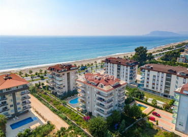 The first coastal line in the Alanya region - Kestel: two bedroom duplex with furniture and appliances ID-6591 фото-1
