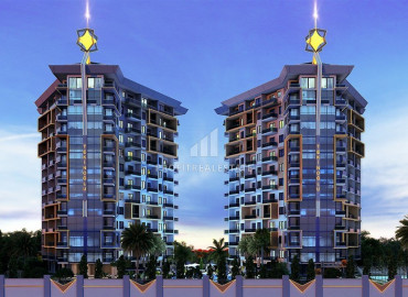 Двухкомнатные апартаменты в строящемся жилом комплексе, в 150 метрах от центра Махмутлара, Аланья, 57 м2 ID-5855 фото-1