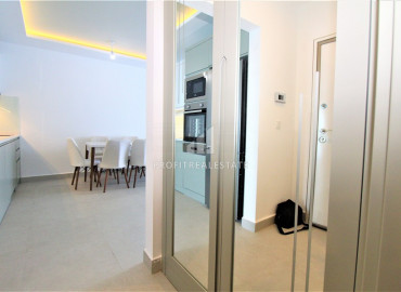 Новая укомплектованная квартира с одной спальней в элитном комплексе на берегу моря в районе Кестель ID-6649 фото-8